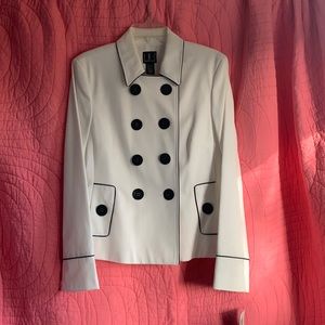 INC Women’s White & Black Blazer